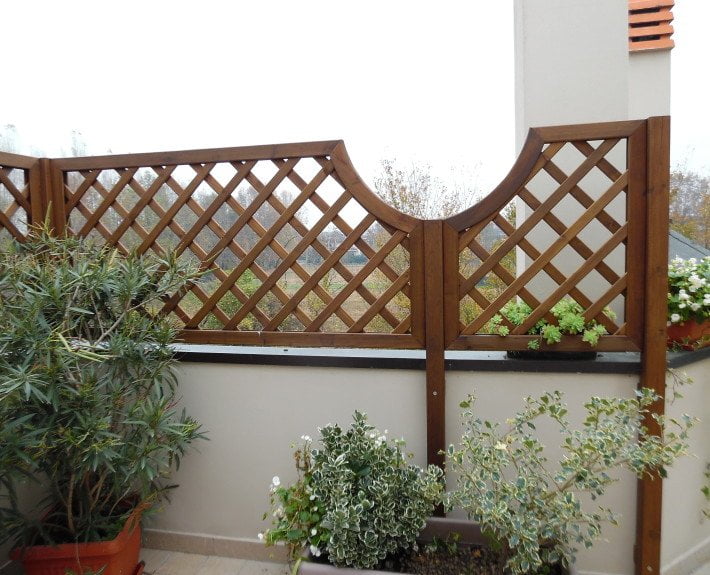GRIGLIATO IN LEGNO TERAZZO MILANO