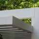 pergola in legno tra