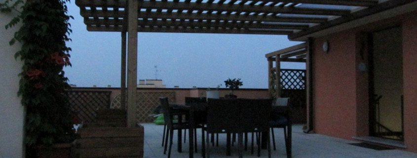 pergola con policarbonato