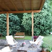 Gazebo in legno per giardino